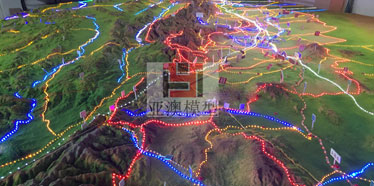 张掖丹霞地质博物馆---地形地貌沙盘、大型地貌